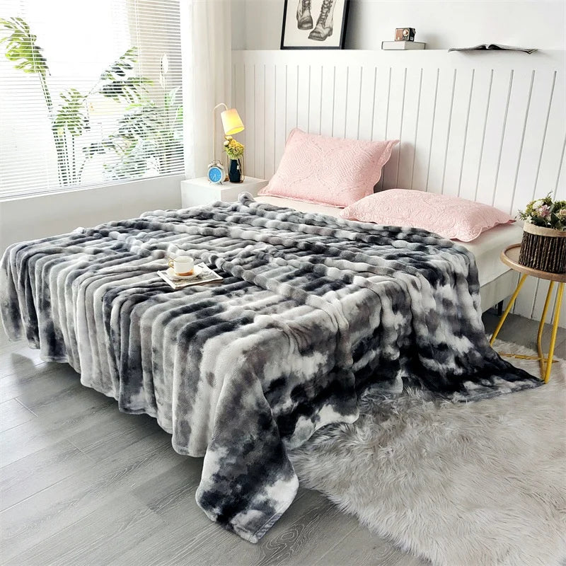 Velvet Print Throw
