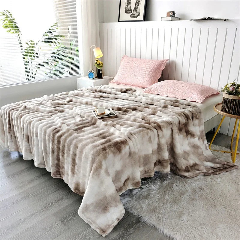 Velvet Print Throw