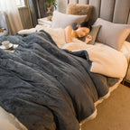 Double-Sided Wool Throw
