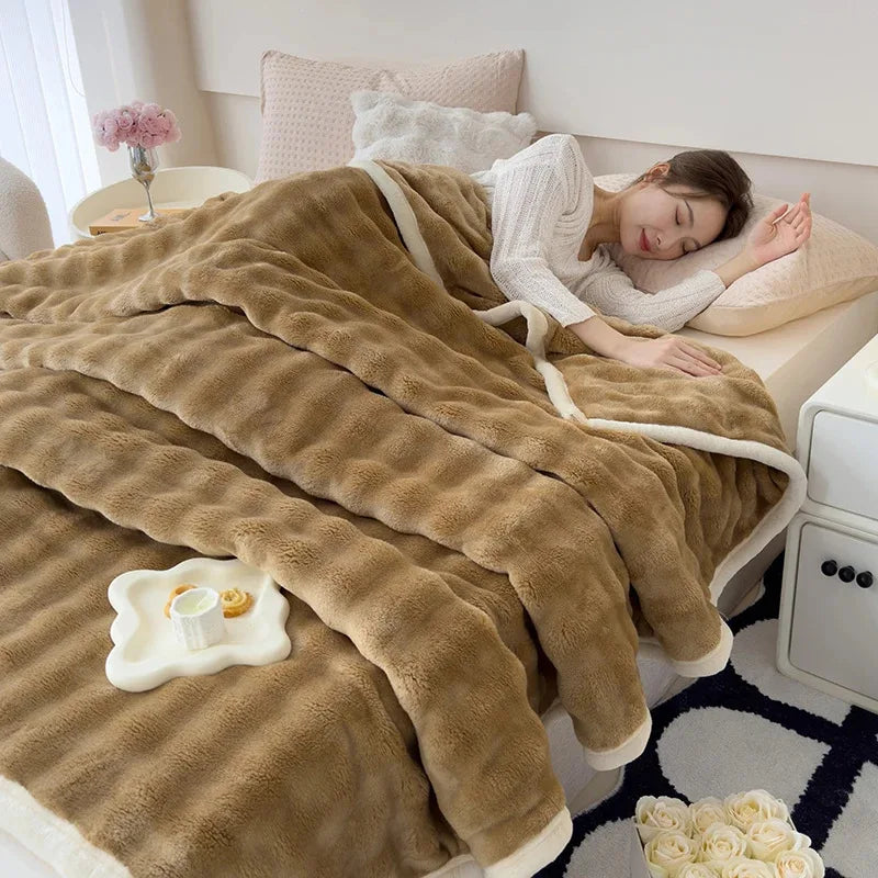 Coral Velvet Blanket
