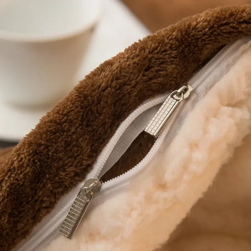 Double-Sided Wool Throw