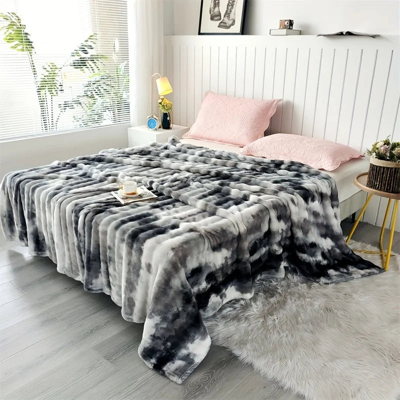 Faux Rabbit Fur Blanket