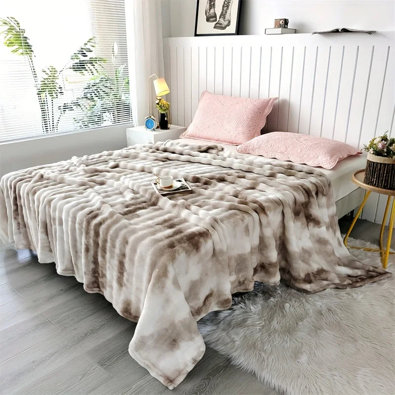 Faux Rabbit Fur Blanket