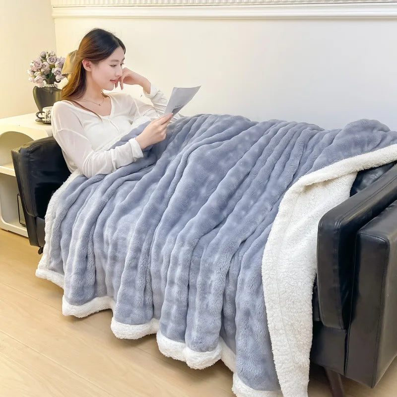Nordic Lamb Fleece Throw