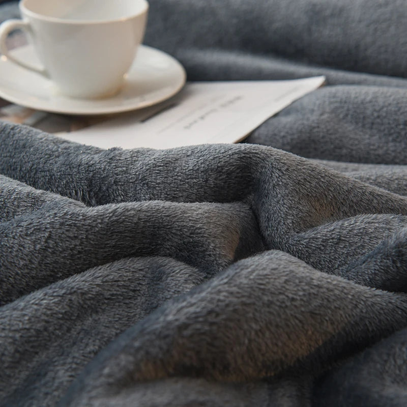 Double-Sided Wool Throw
