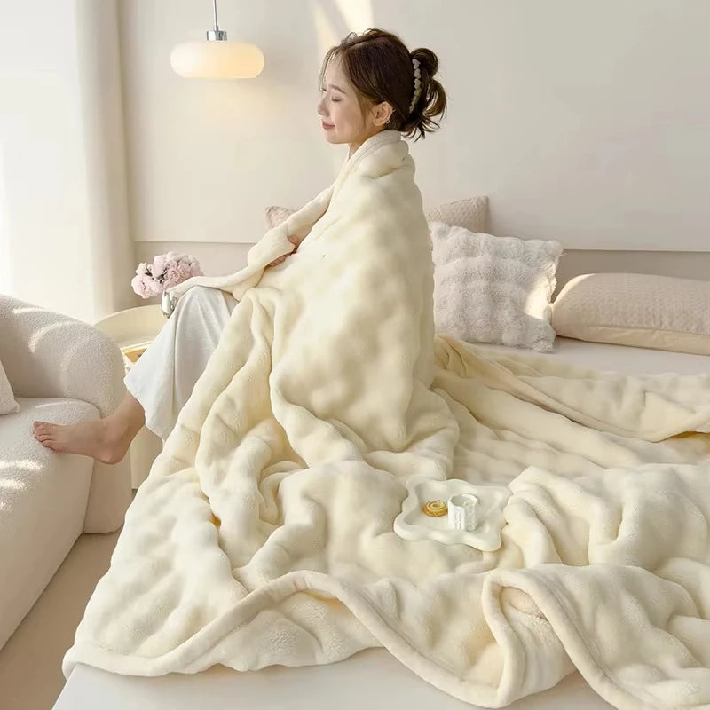 Coral Velvet Blanket