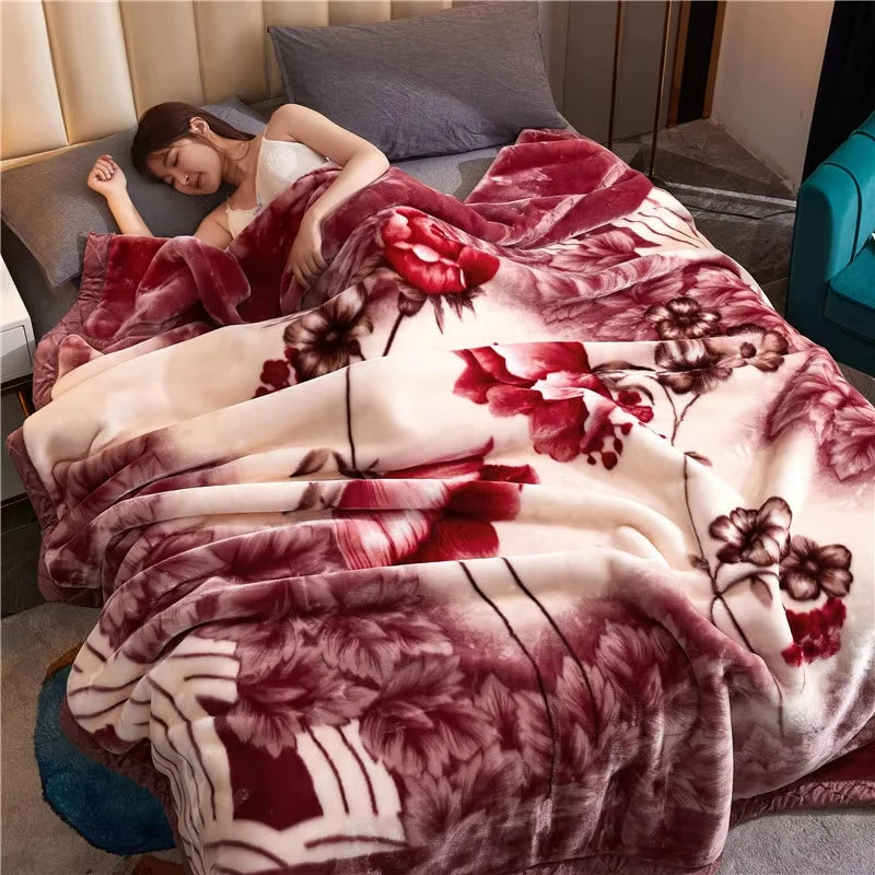 Raschel Mink Throw