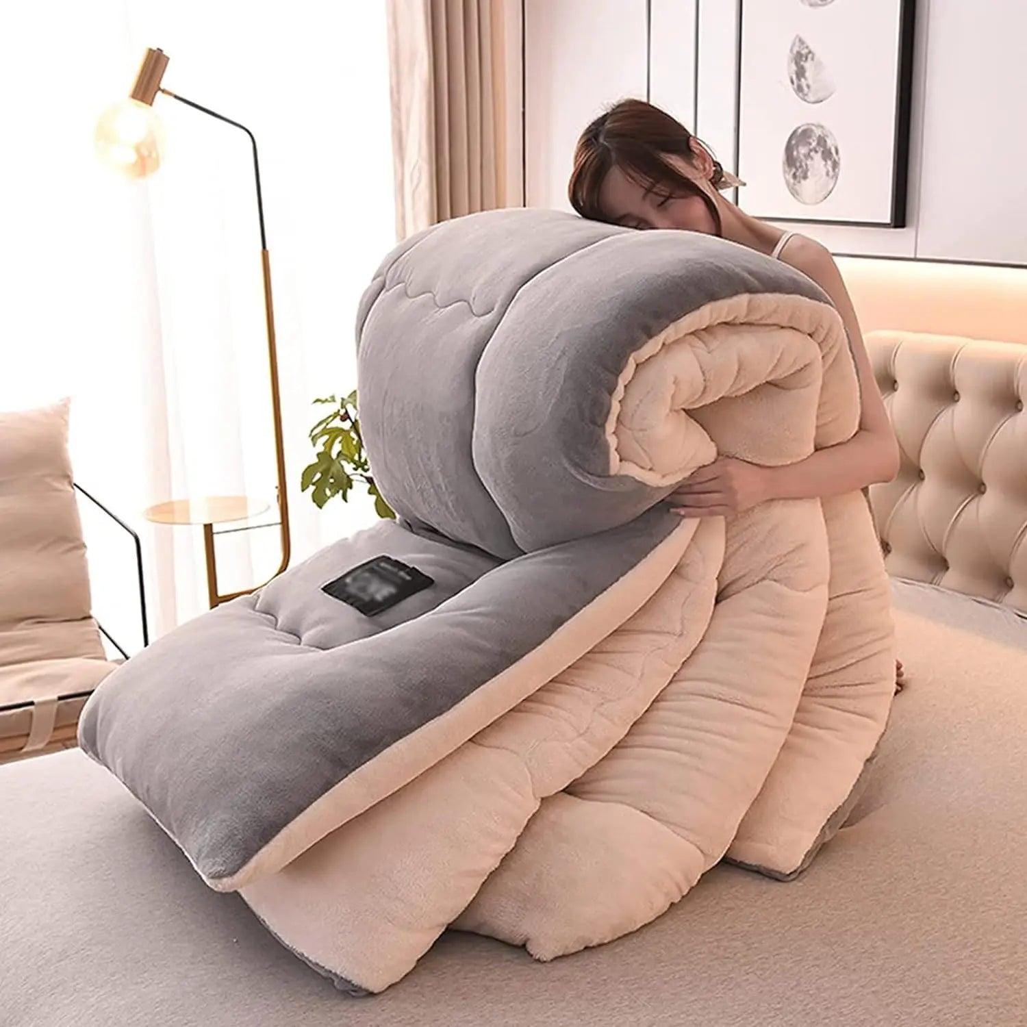 Reversible Sherpa Fleece Comforter