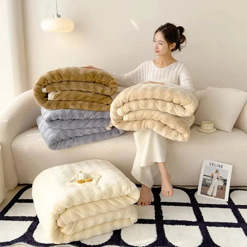 Coral Velvet Blanket