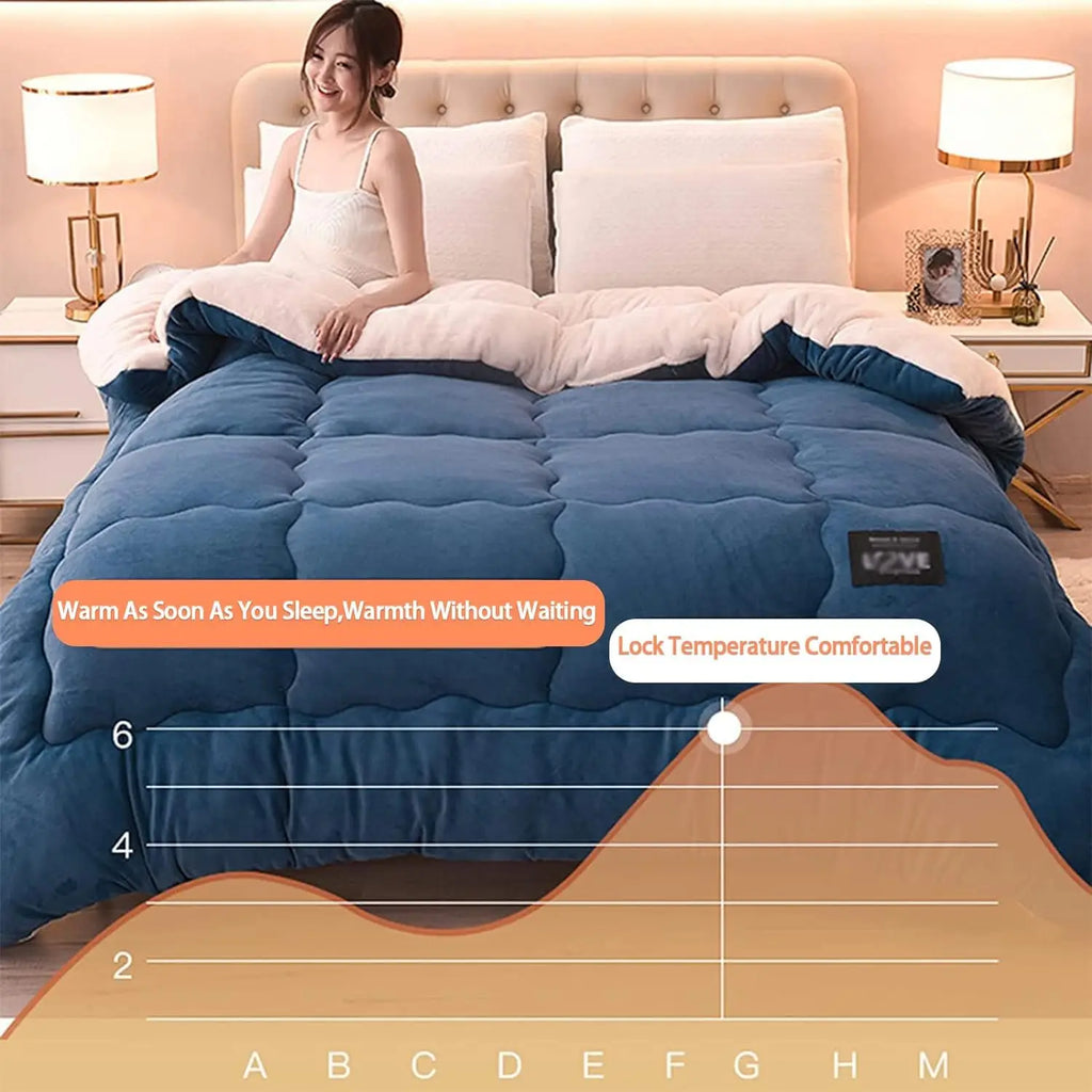 Reversible Sherpa Fleece Comforter