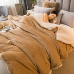 Double-Sided Wool Throw