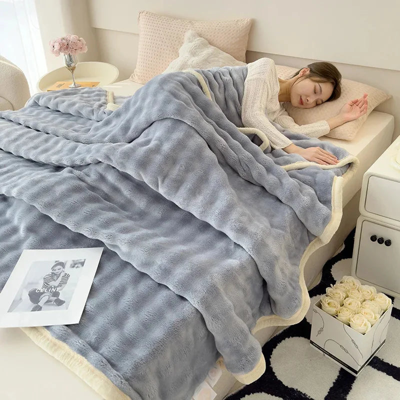 Coral Velvet Blanket